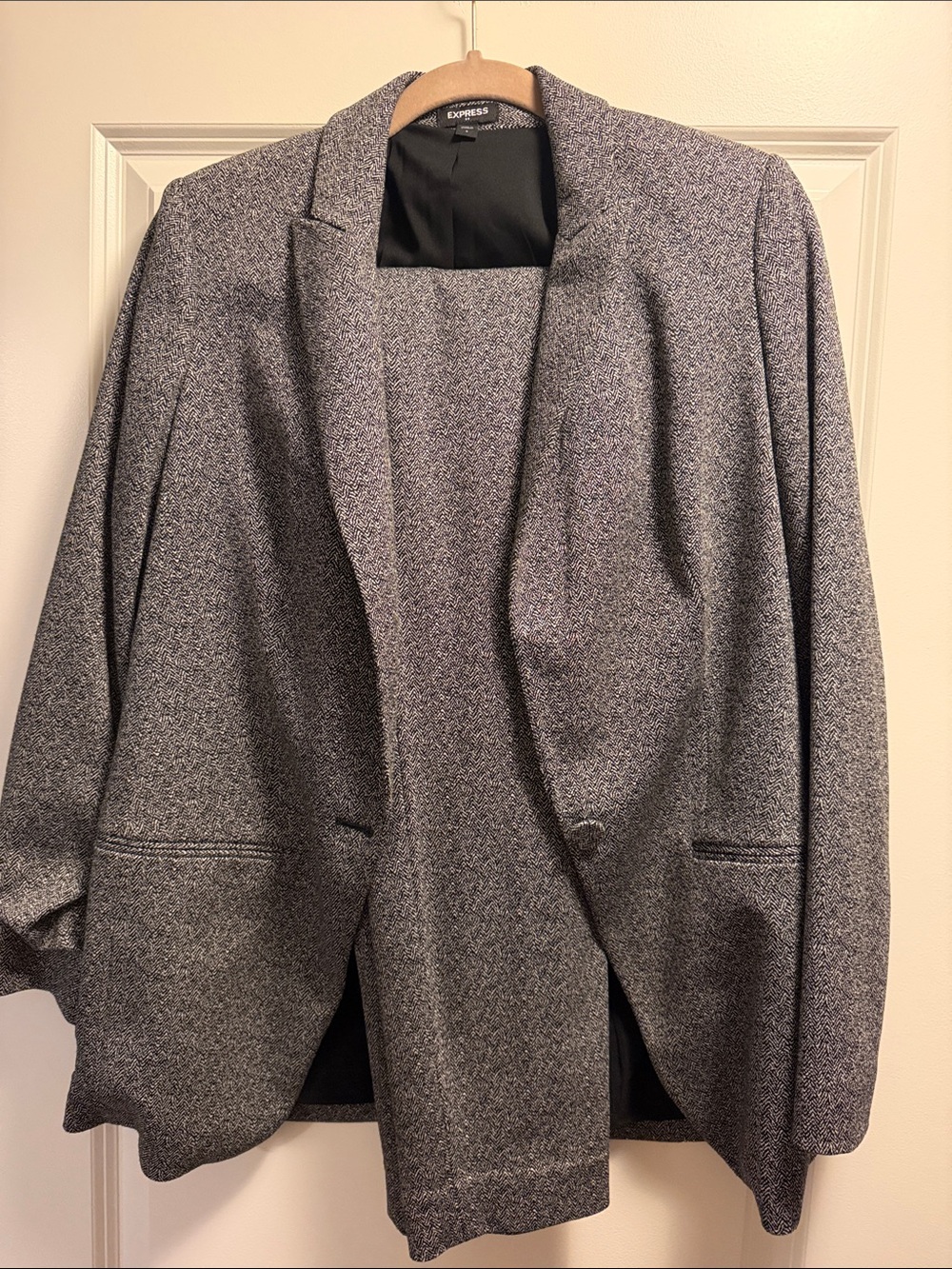 Express women’s Textured Sport Coat - Tailored Open Front